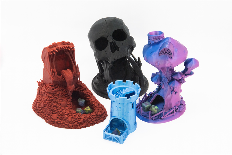 Dice towers