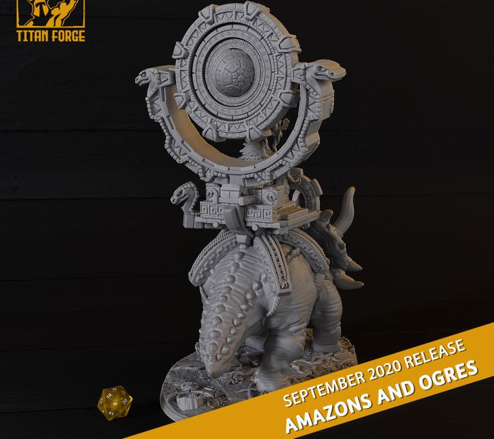 Amazon Ceratops With Priestess