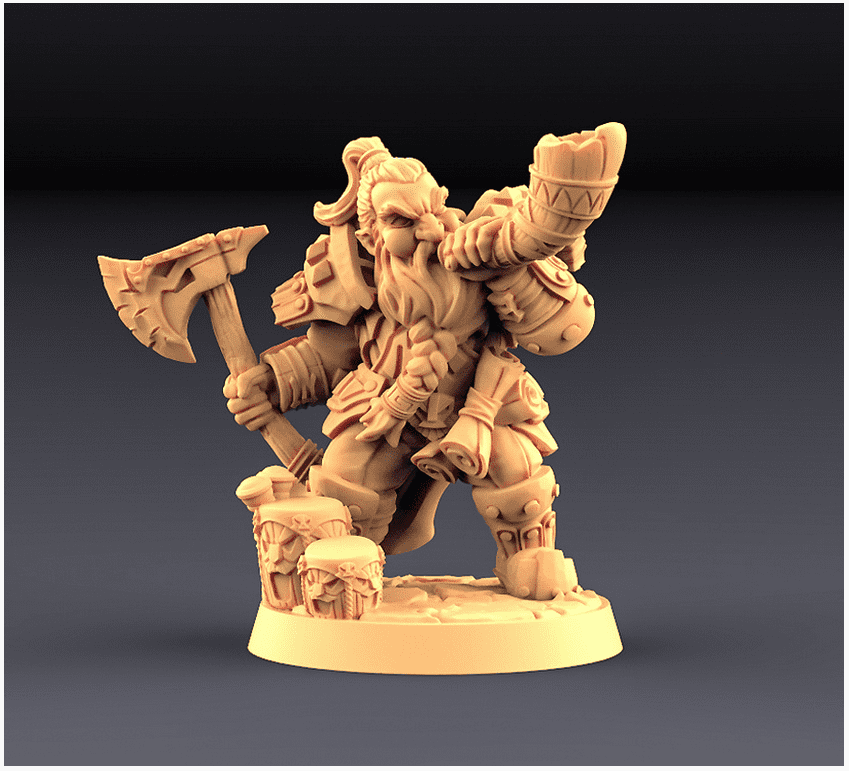 Flokir the Skald - Modular Dwarven Skald