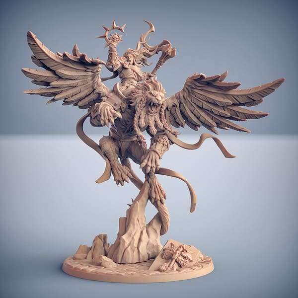 Proudmane de gevleugelde leeuw en Agatha (Proudmane the winged lion and Agatha)(Poses)