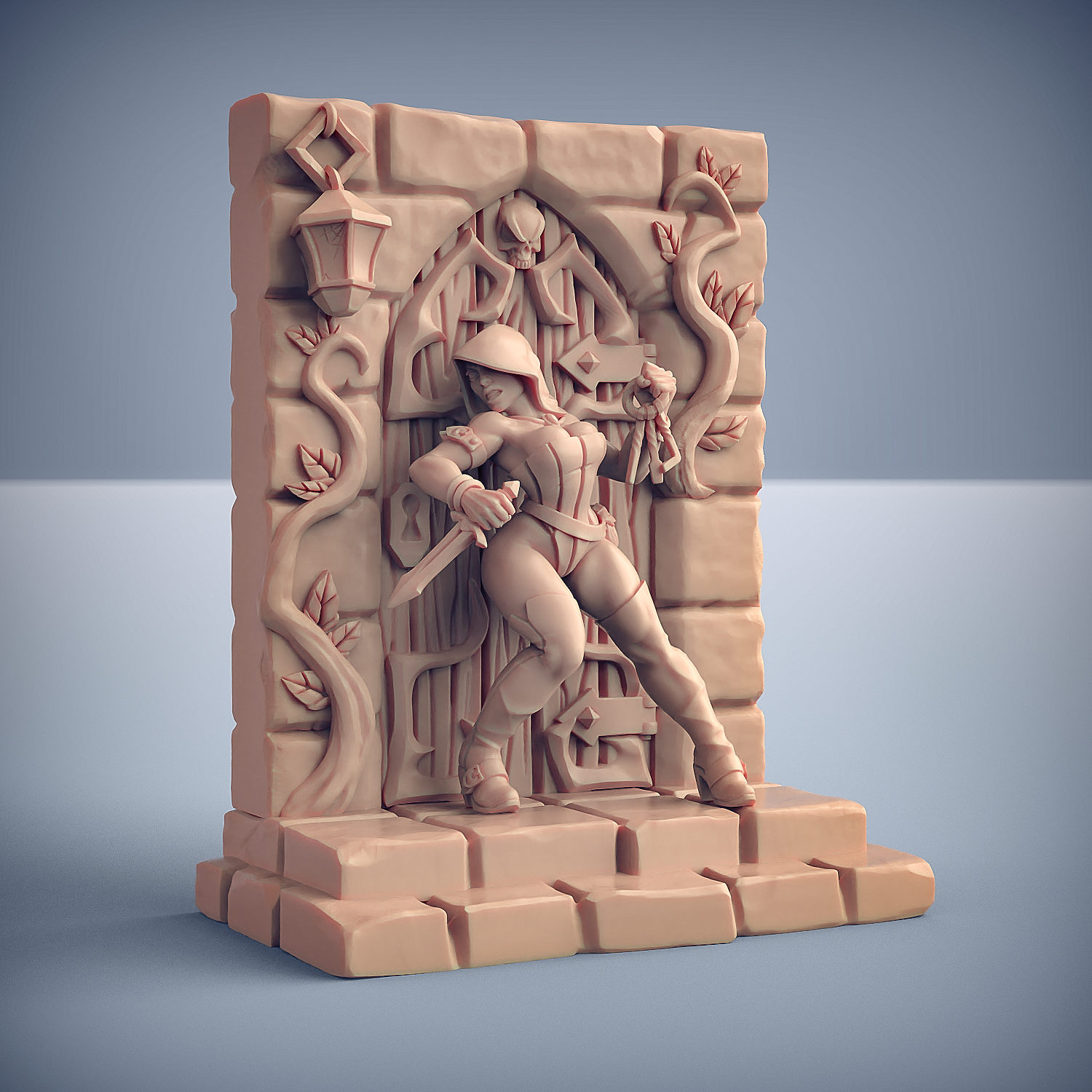 Thieves Guild pin-up diorama