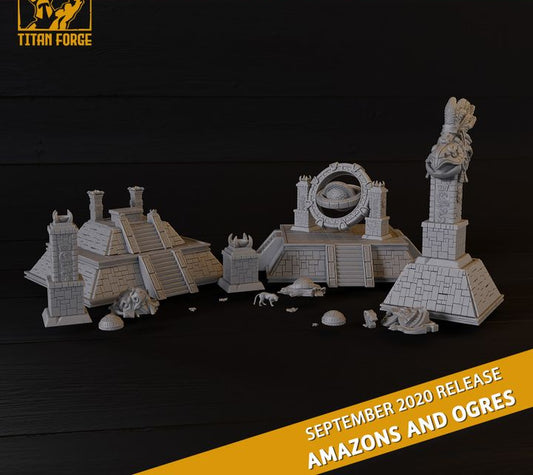 Amazon And Ogre Temple Terrain