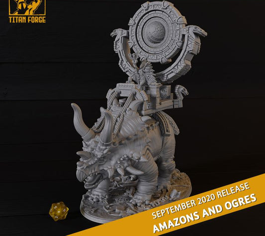 Amazon Ceratops With Priestess