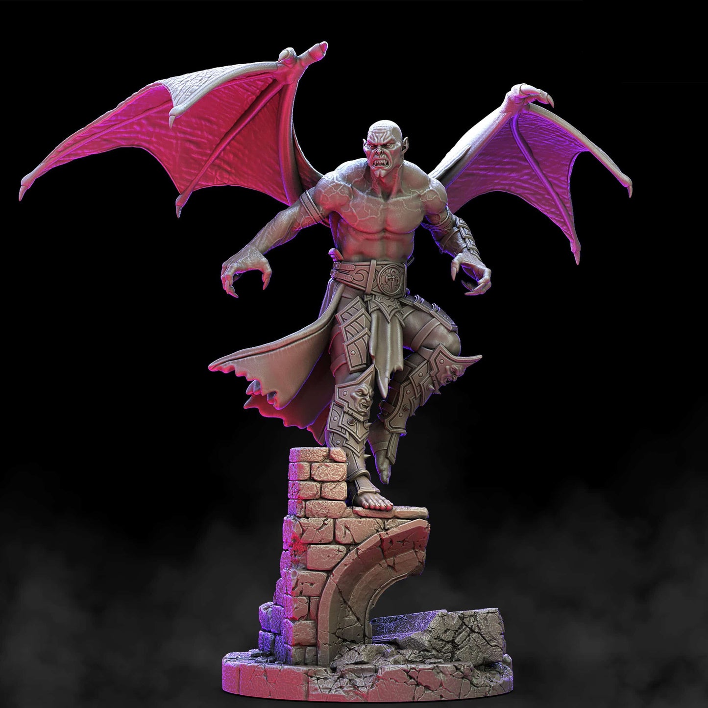 Gevleugelde vampier (Winged vampire) (poses)
