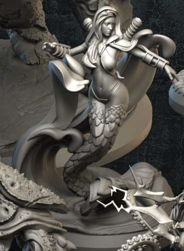 Koraalbewoner Zeemeermoordenaar (Coralan Merfolk Assassin, Selena Shadowscale)