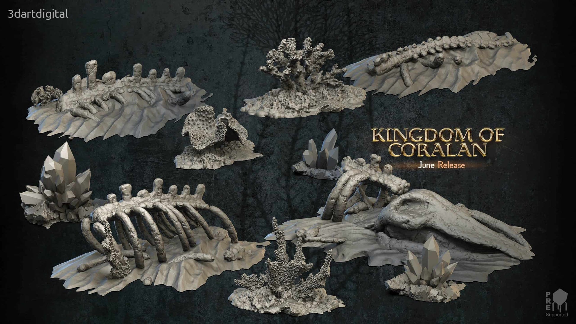 Koraal en Zeebodemskeletten (Coralan and Seafloor Carcass) (Poses)