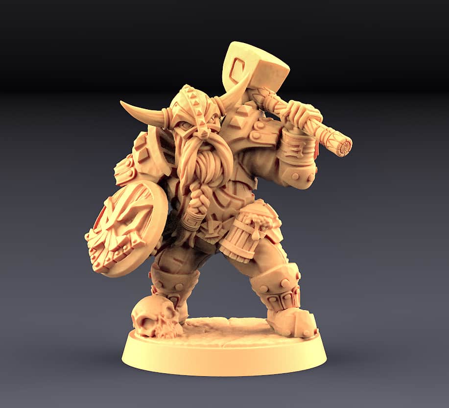 Dwarven Defender - B (Male) Modular