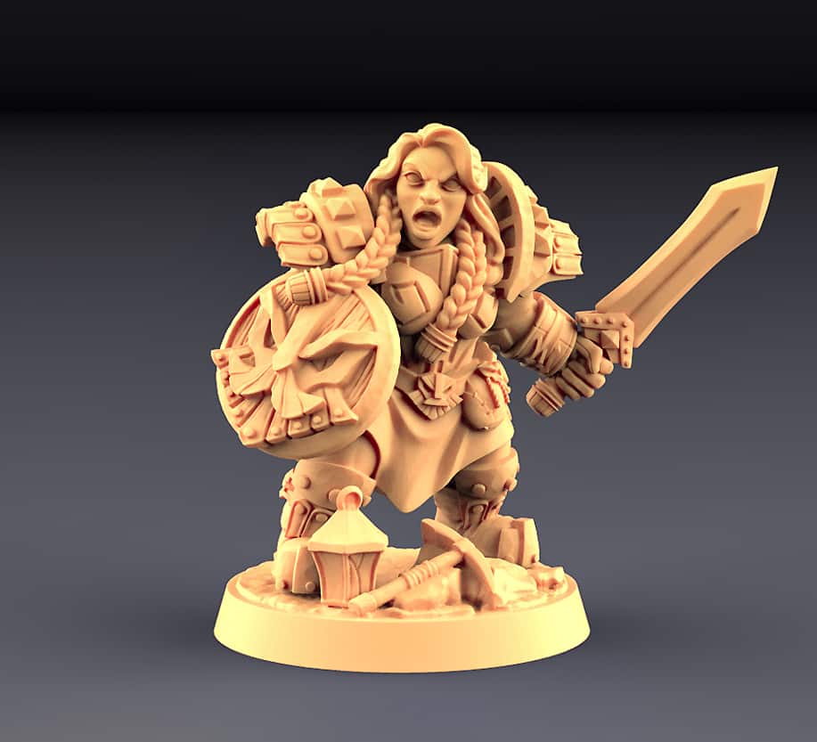 Dwarven Defender - C (Lady) Modular