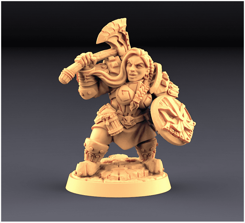 Dwarven Defender - D (Lady) Modular
