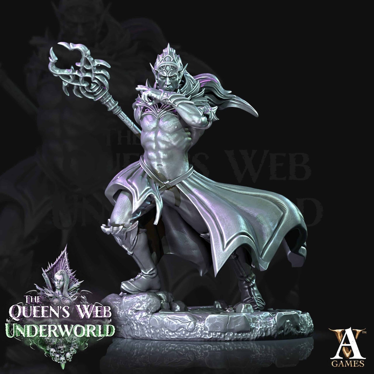Dark Elf Magie-meester (Dark Elf Adept) (poses)