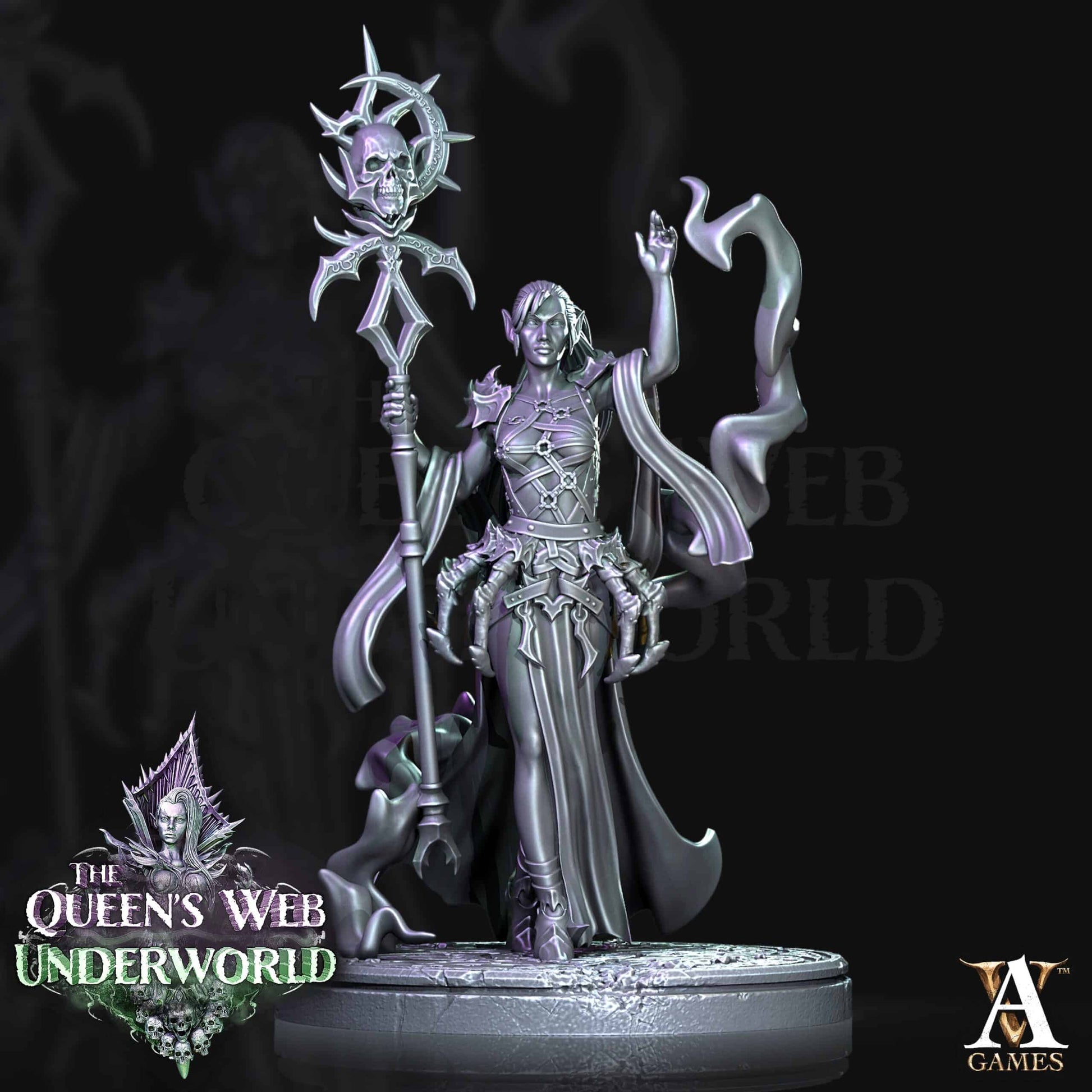 Dark Elf priesteres (Dark Elf Priestess) (poses)