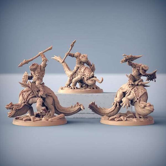 Salamander ruiters (Salamander riders) (poses)