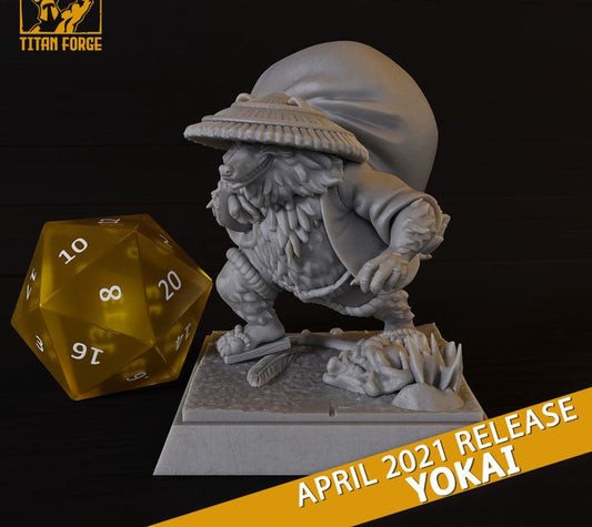 Tanuki With Bag Yokai