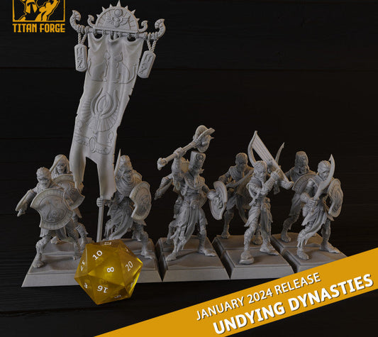 Set Undying Dynasties Skeletons / Mummies