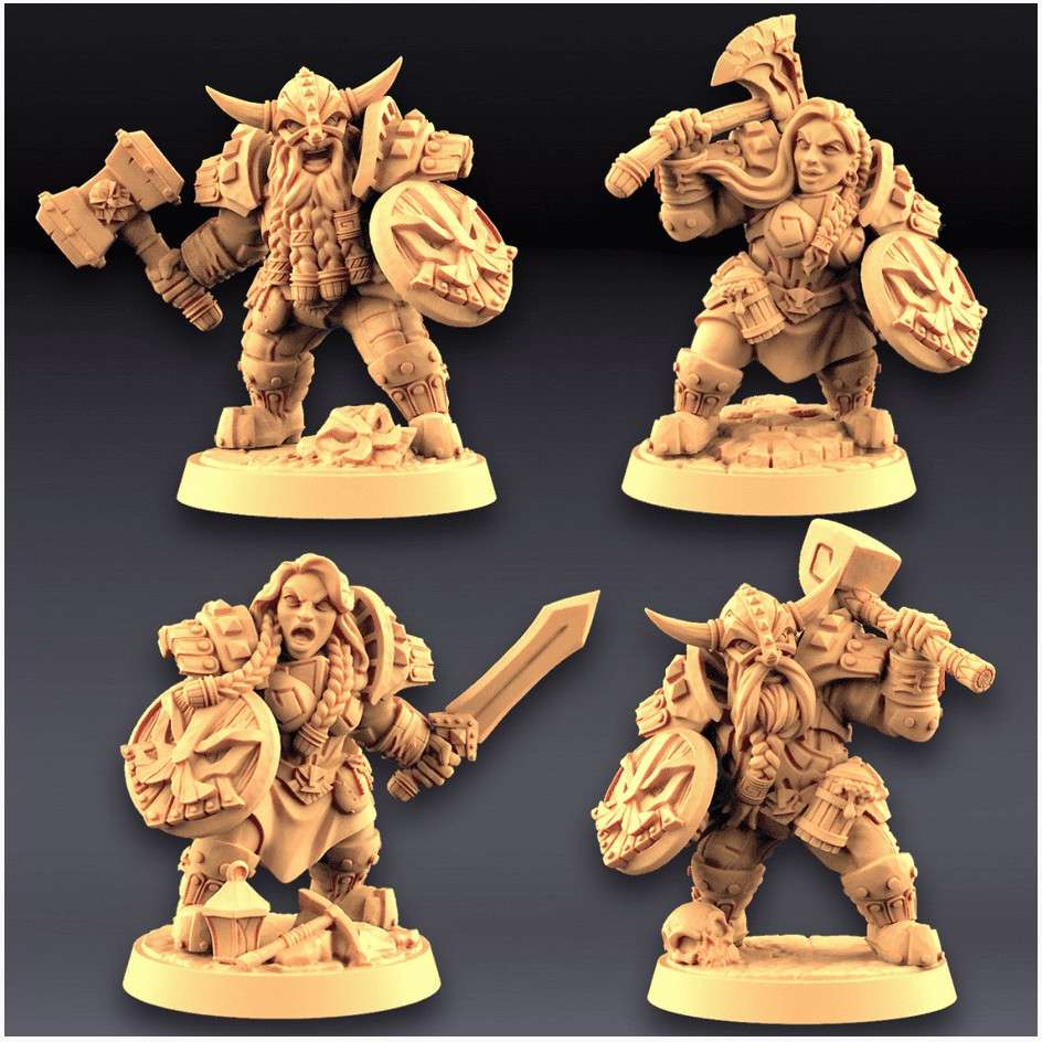 Dwarven Defenders set - 4 Modular Units