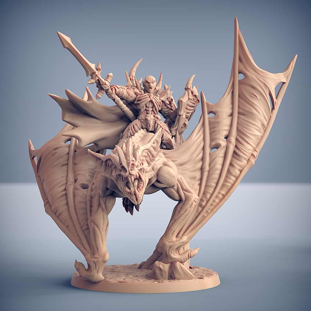 Drakenmir op verschrikkelijke Vleermuis (Drakenmir on Dire bat)