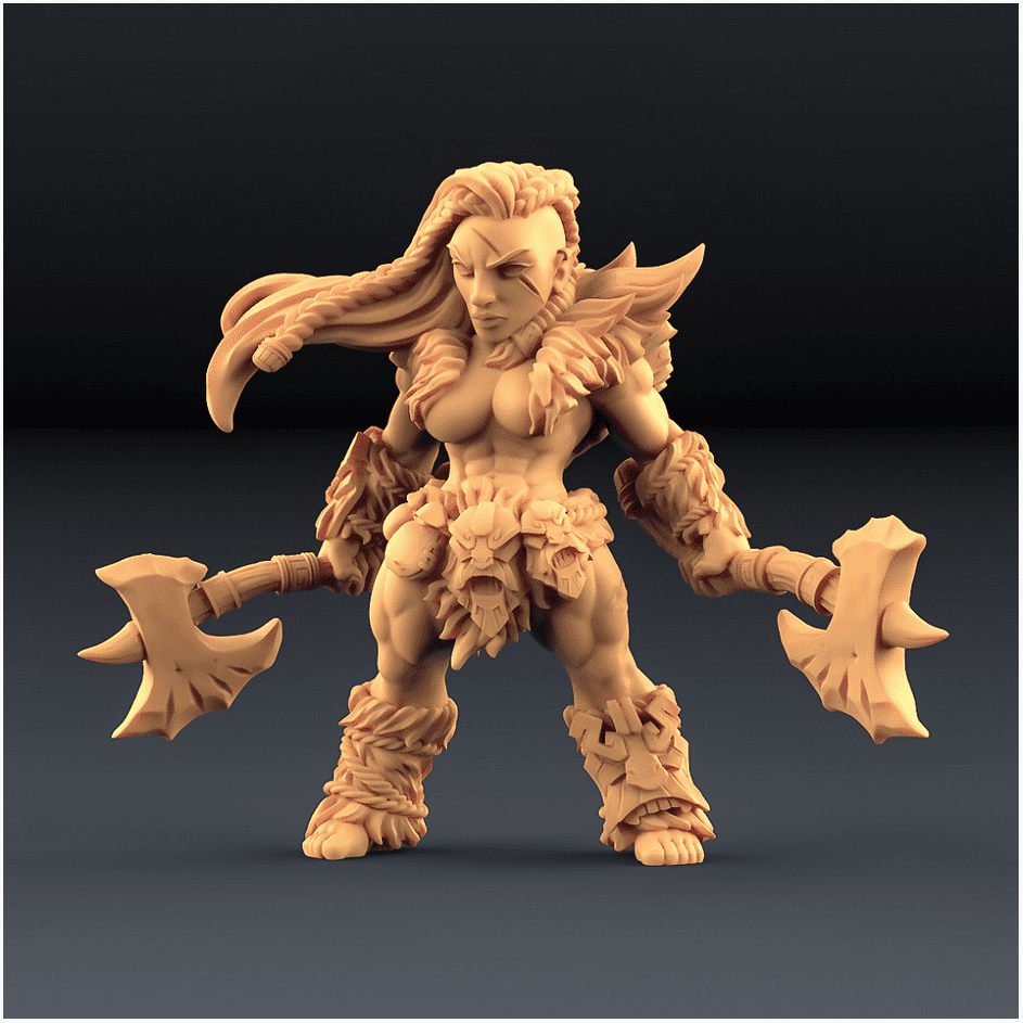 Hildara Bloodrage - Dwarf Berserk Heroine
