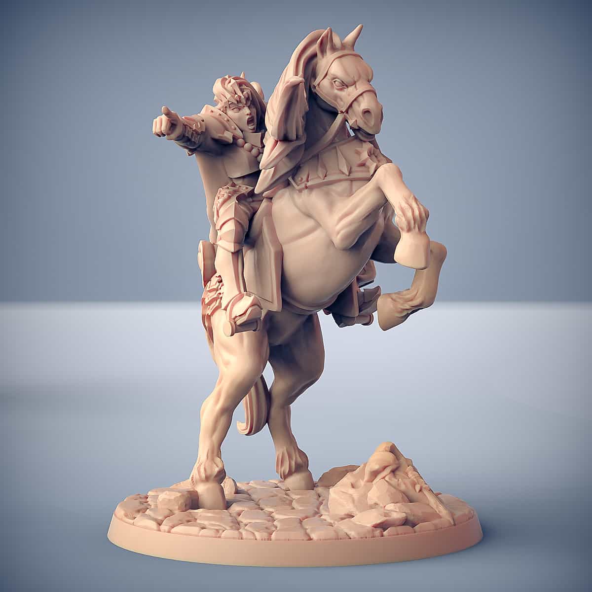 Morgana te paard (Morgana on warhorse)